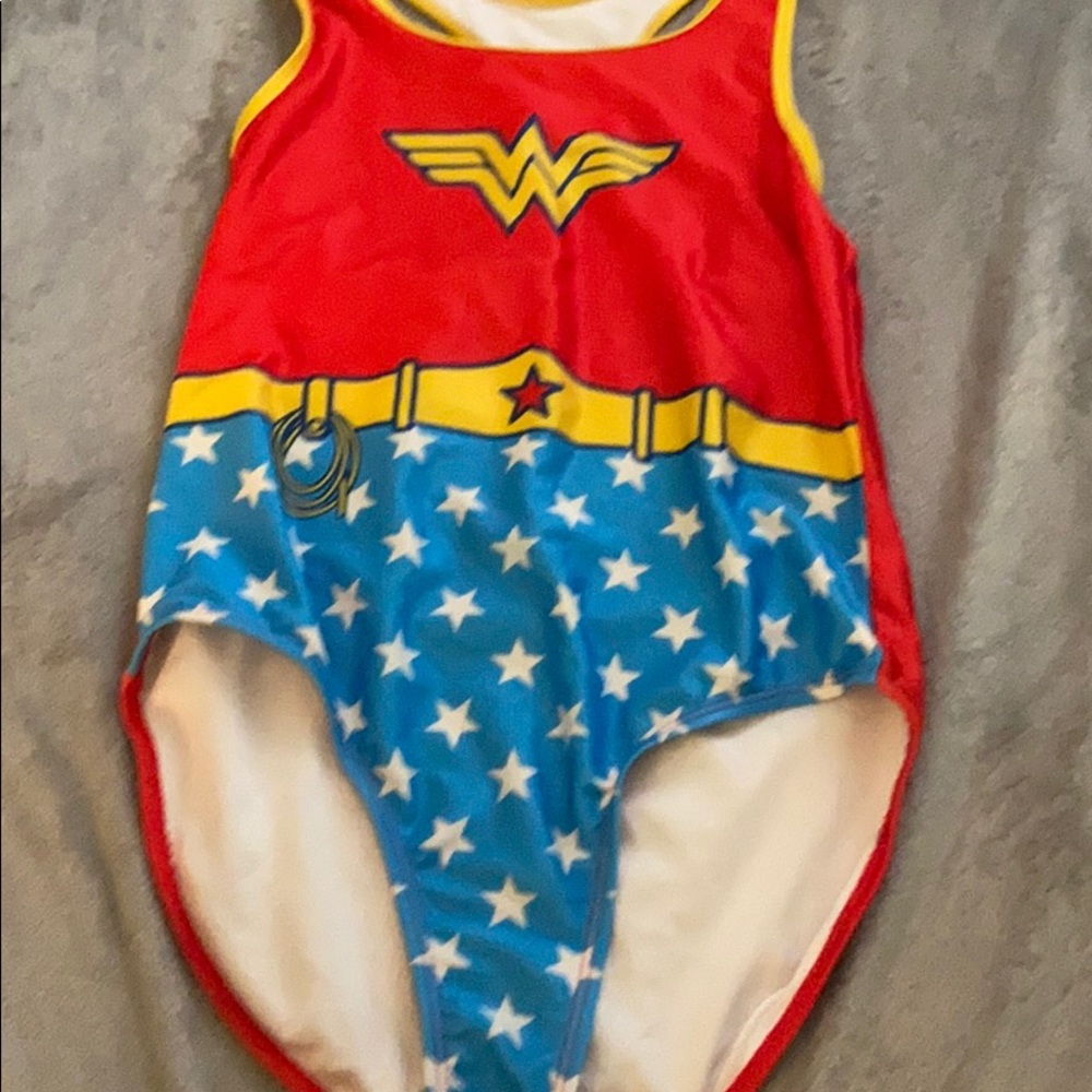 kids wonder woman swim suit